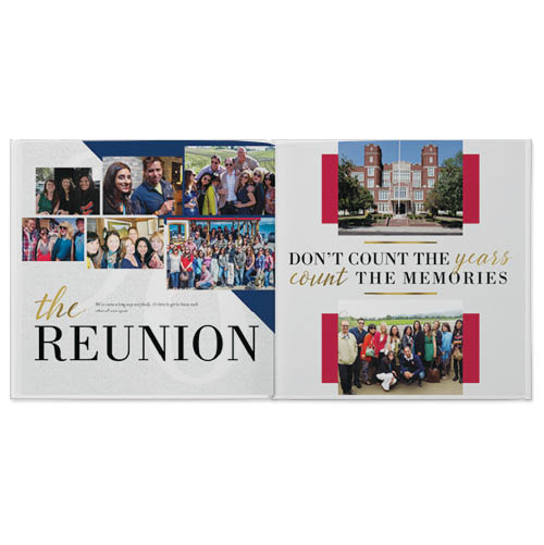 Reunion Photo Book, 10x10, Professional Flush Mount Albums, Flush Mount Pages