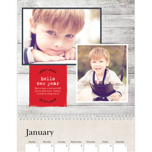 Rustic Charm Wall Calendar, 12x12