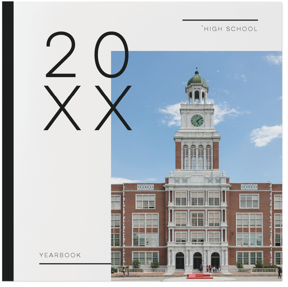 Modern School Yearbook Photo Book, 10x10, Soft Cover, Standard Pages