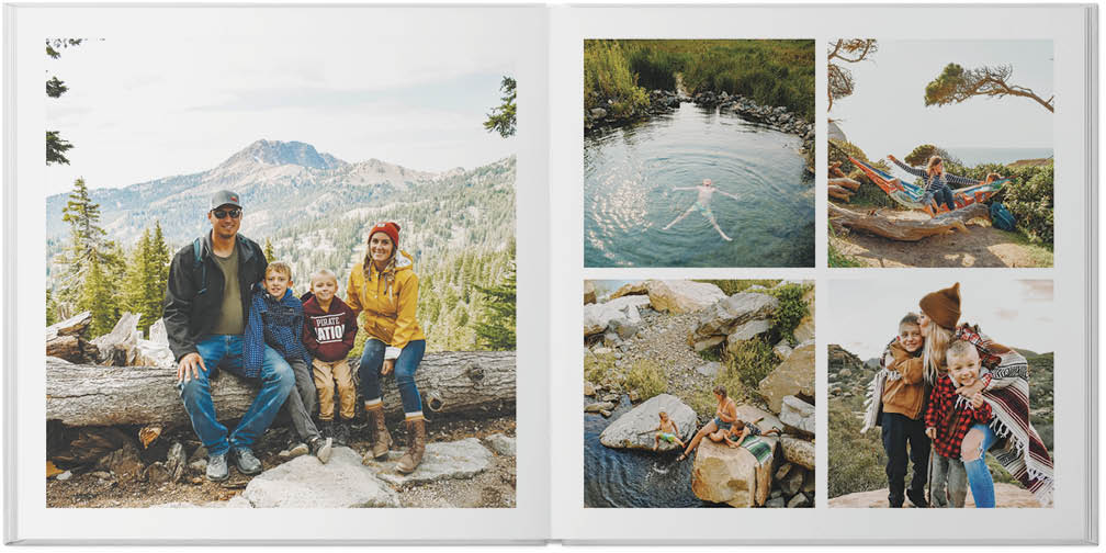 Simply Gallery Photo Book, 10x10, Premium Leather Cover, PROFESSIONAL 6 COLOR PRINTING, Deluxe Layflat