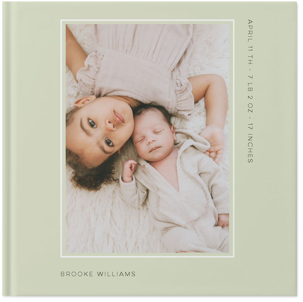 Tiny Moments Photo Book, 12x12, Hard Cover - Glossy, PROFESSIONAL 6 COLOR PRINTING, Standard Layflat