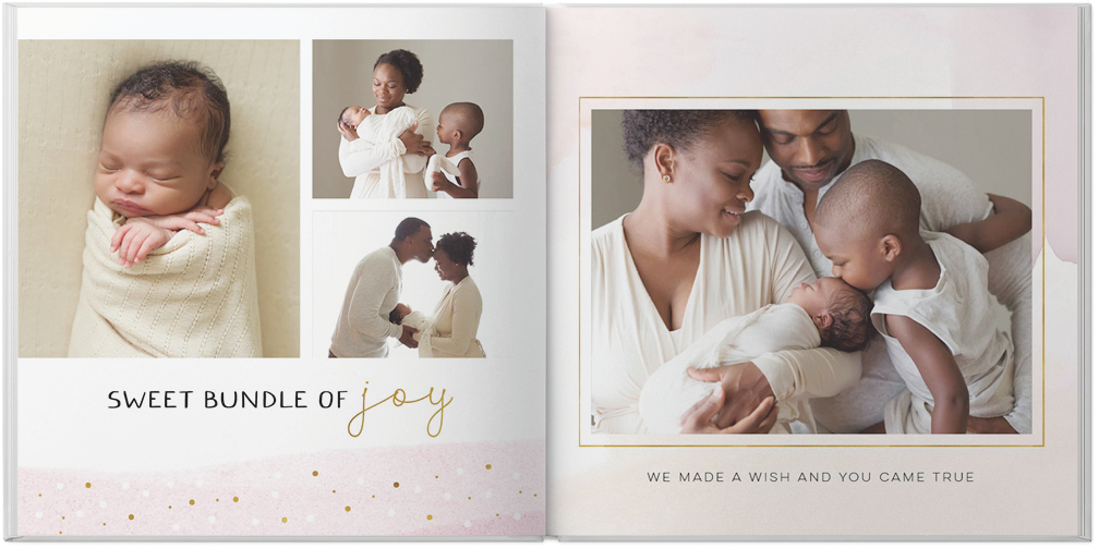Watercolor Baby Girl 10x10 Photo Book Preview 3