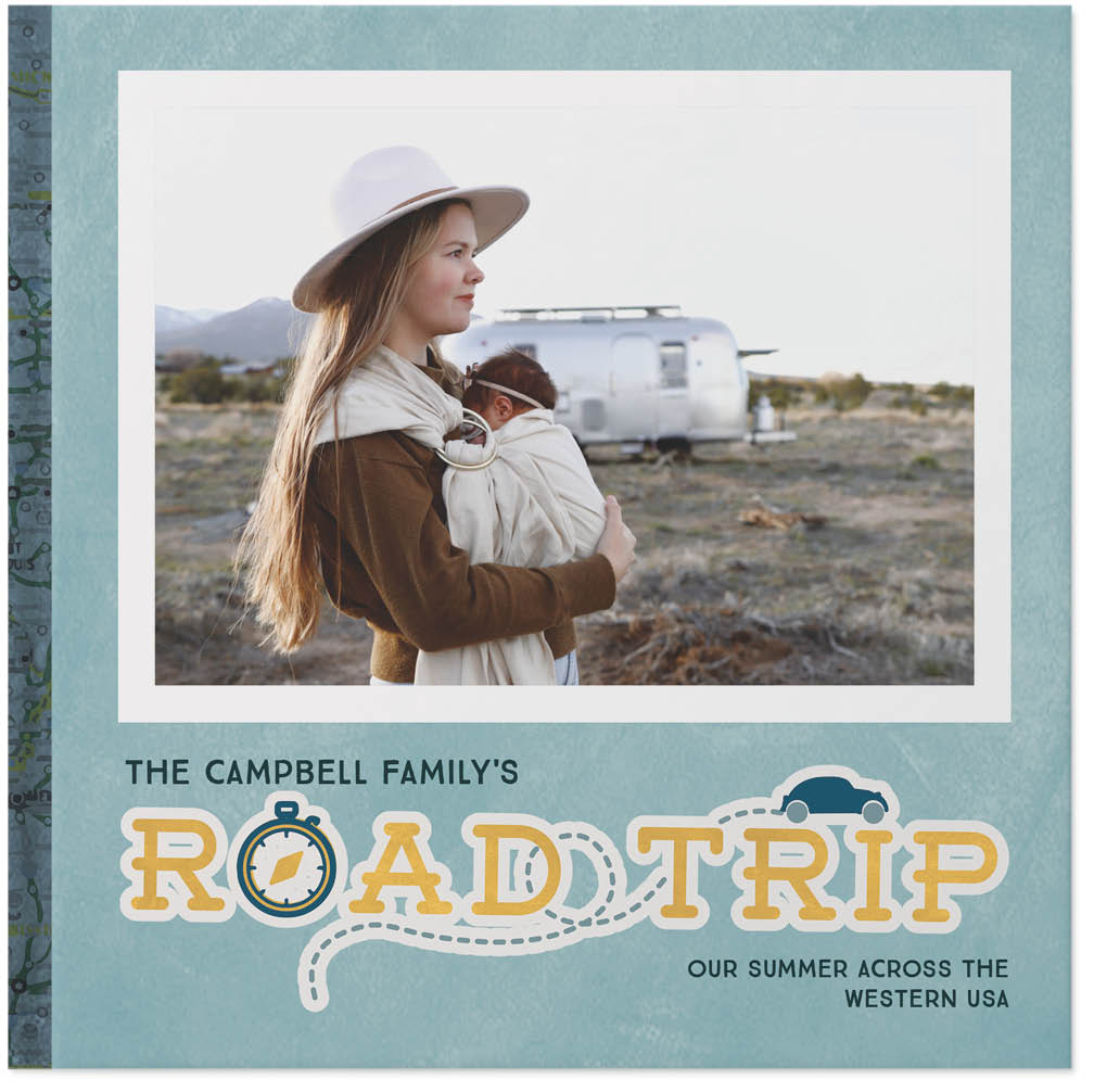 Road Trip Travel by Sarah Hawkins Designs Photo Book, 12x12, Hard Cover - Glossy, Standard Layflat